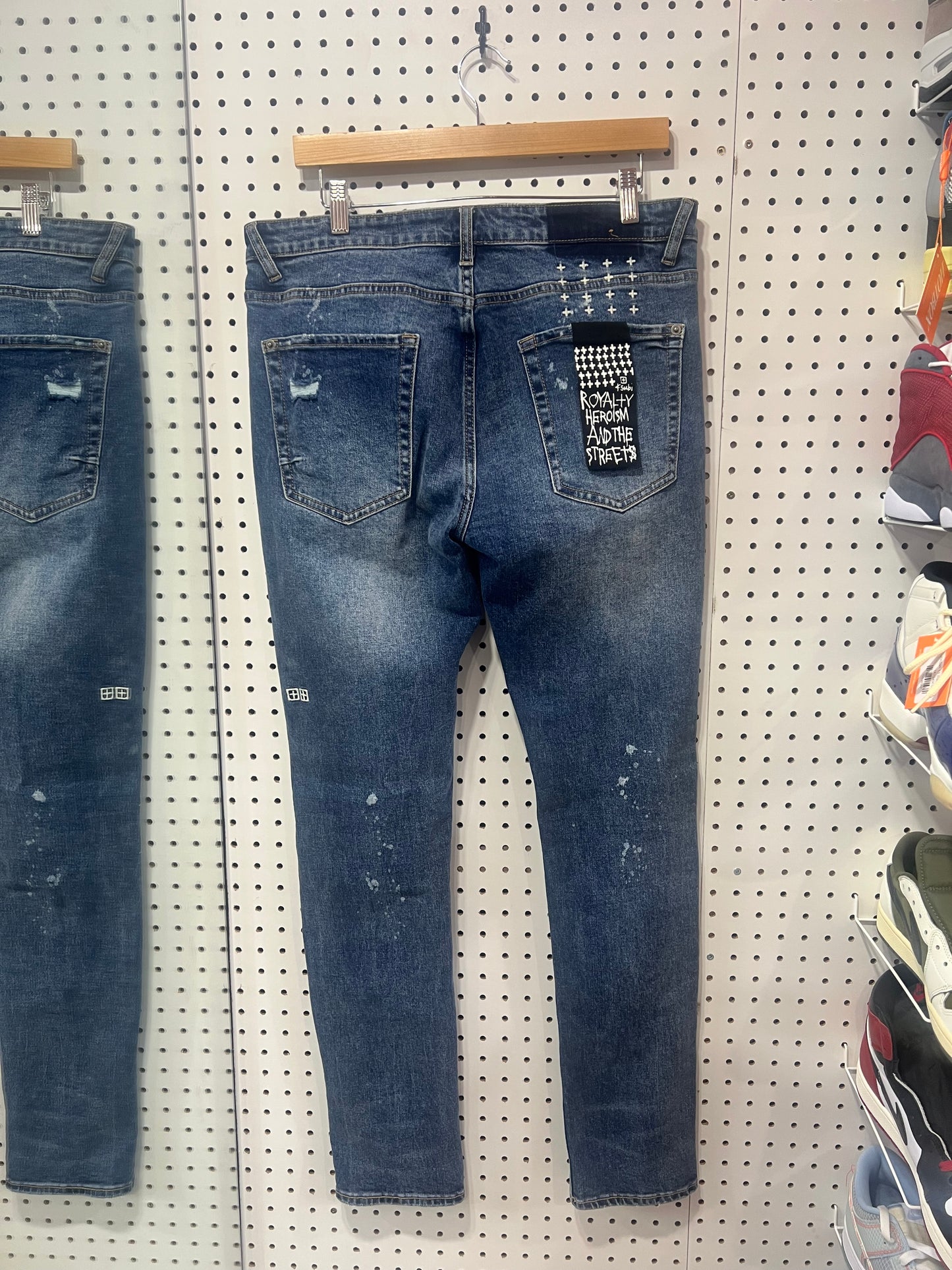 Ksubi Blue Washed Skinny Jeans