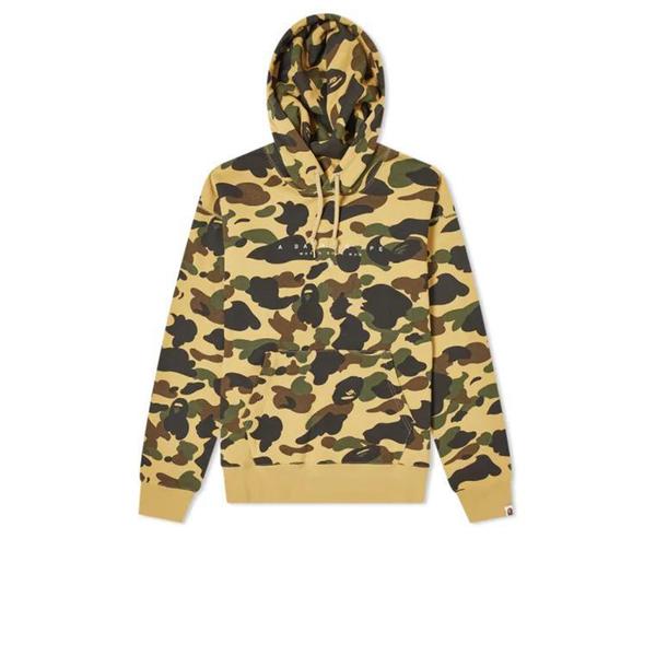 Bape World Gone Mad Hoodie 1st Camo Yellow