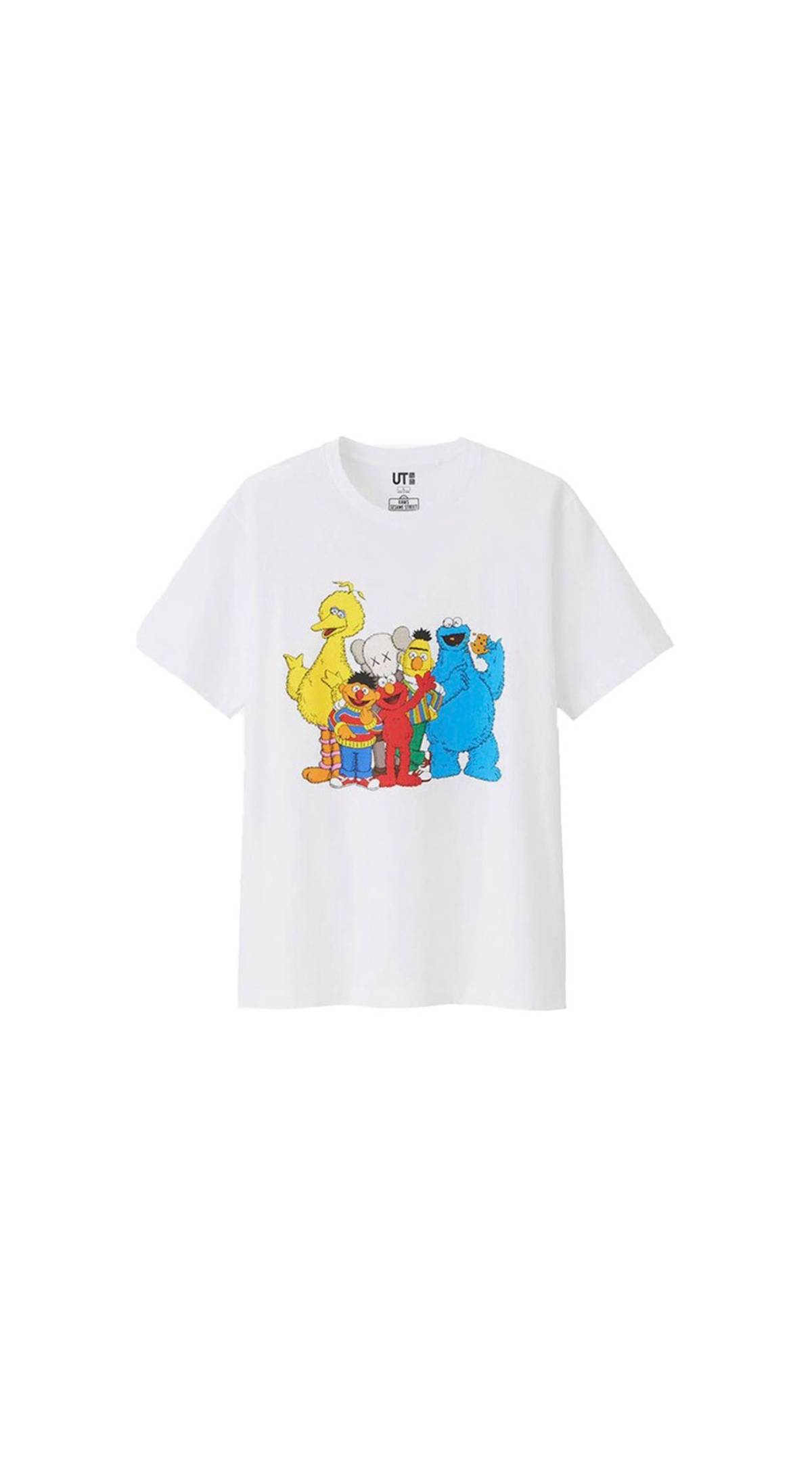 KAWS x Uniqlo x Sesame Street Group #2 Tee White