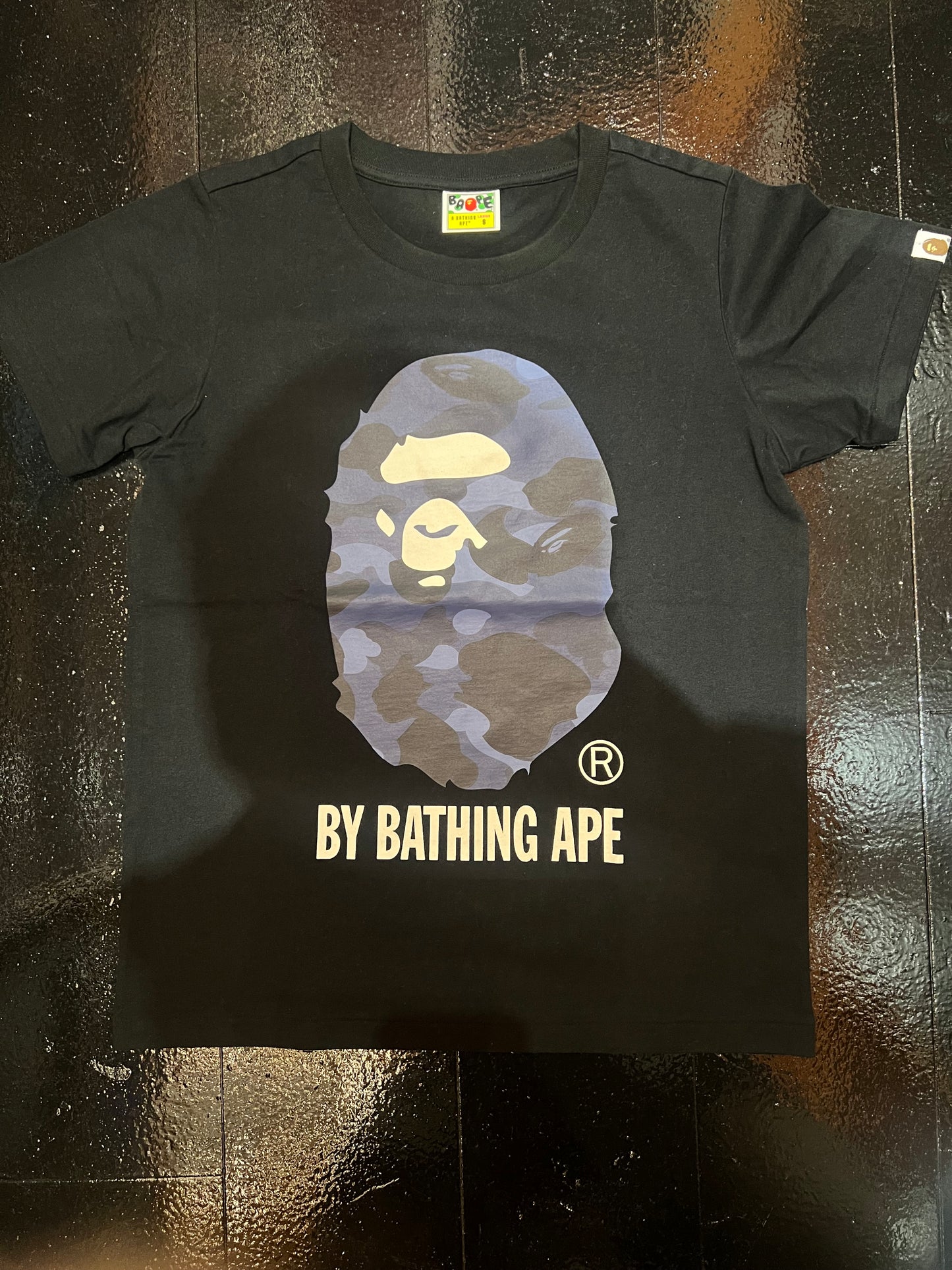 BAPE
Black/Blue Color Camo 'By Bathing Ape' T-shirt