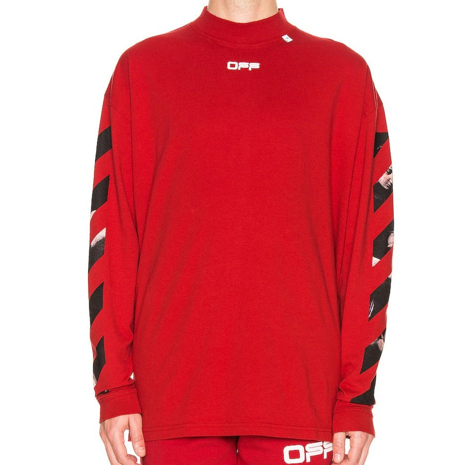 Off White Caravaggio Arrow Over Mockneck Red