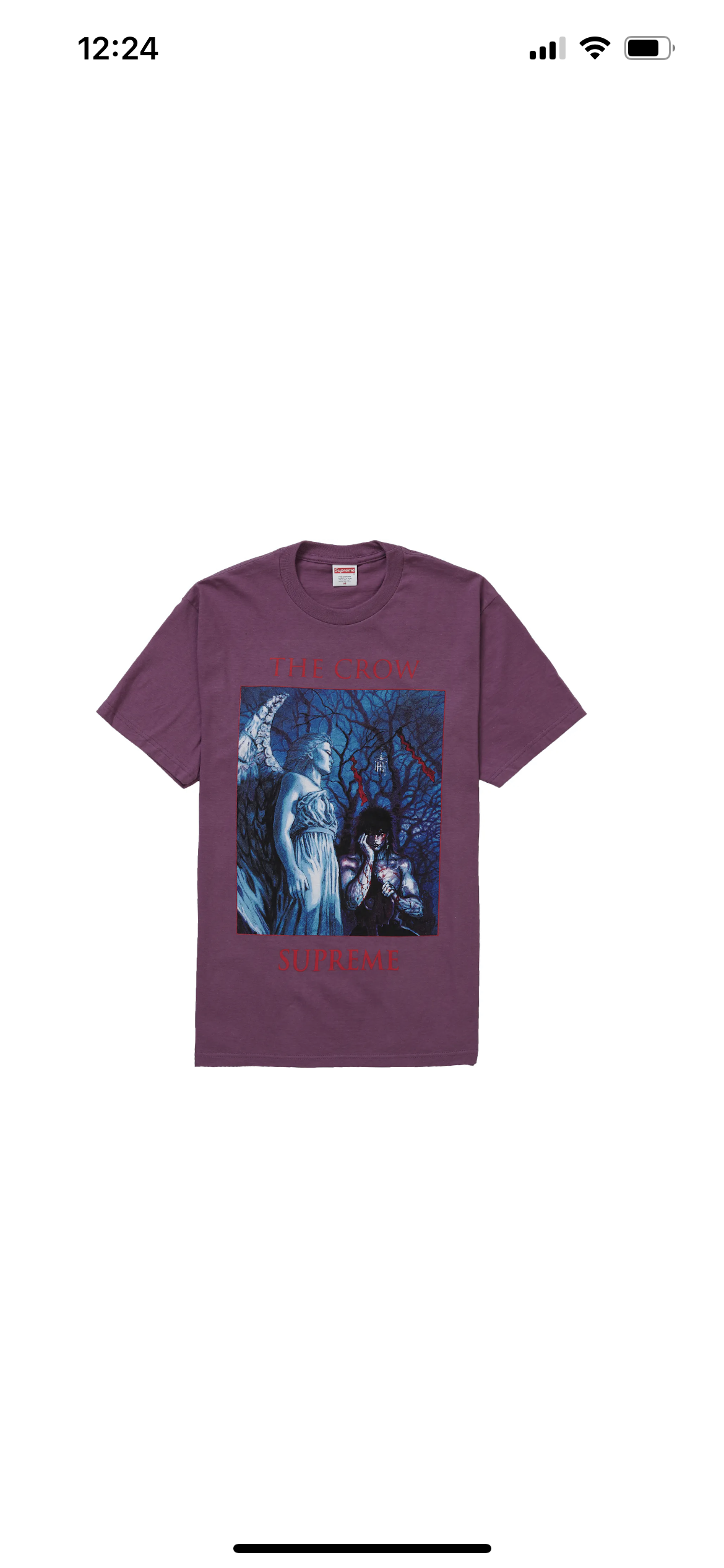 Supreme The Crow Tee Plum