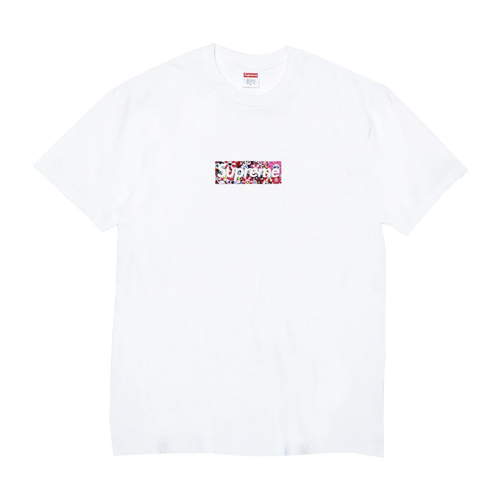 Supreme Takashi Murakami COVID-19 Relief Box Logo Tee White
