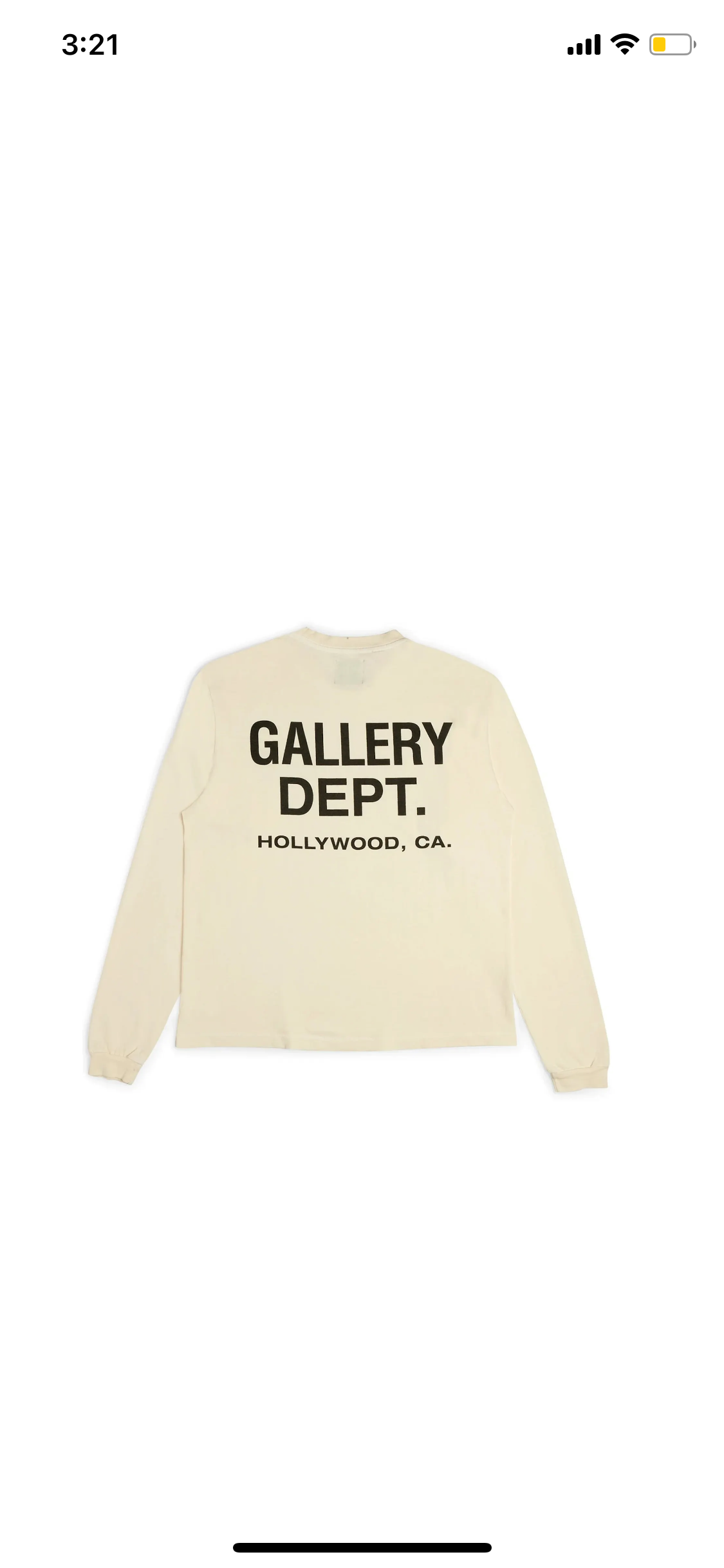 Gallery Dept. Souvenir L/S T-Shirt Cream