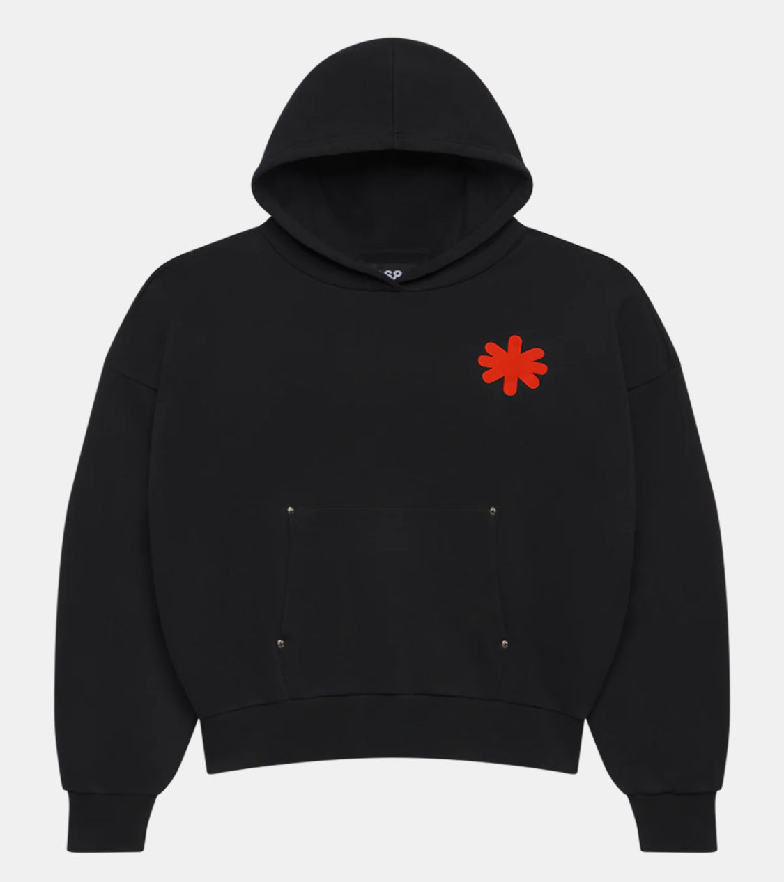 Lost Shdws "Single Layered" Black/Red Logo Hoodie
