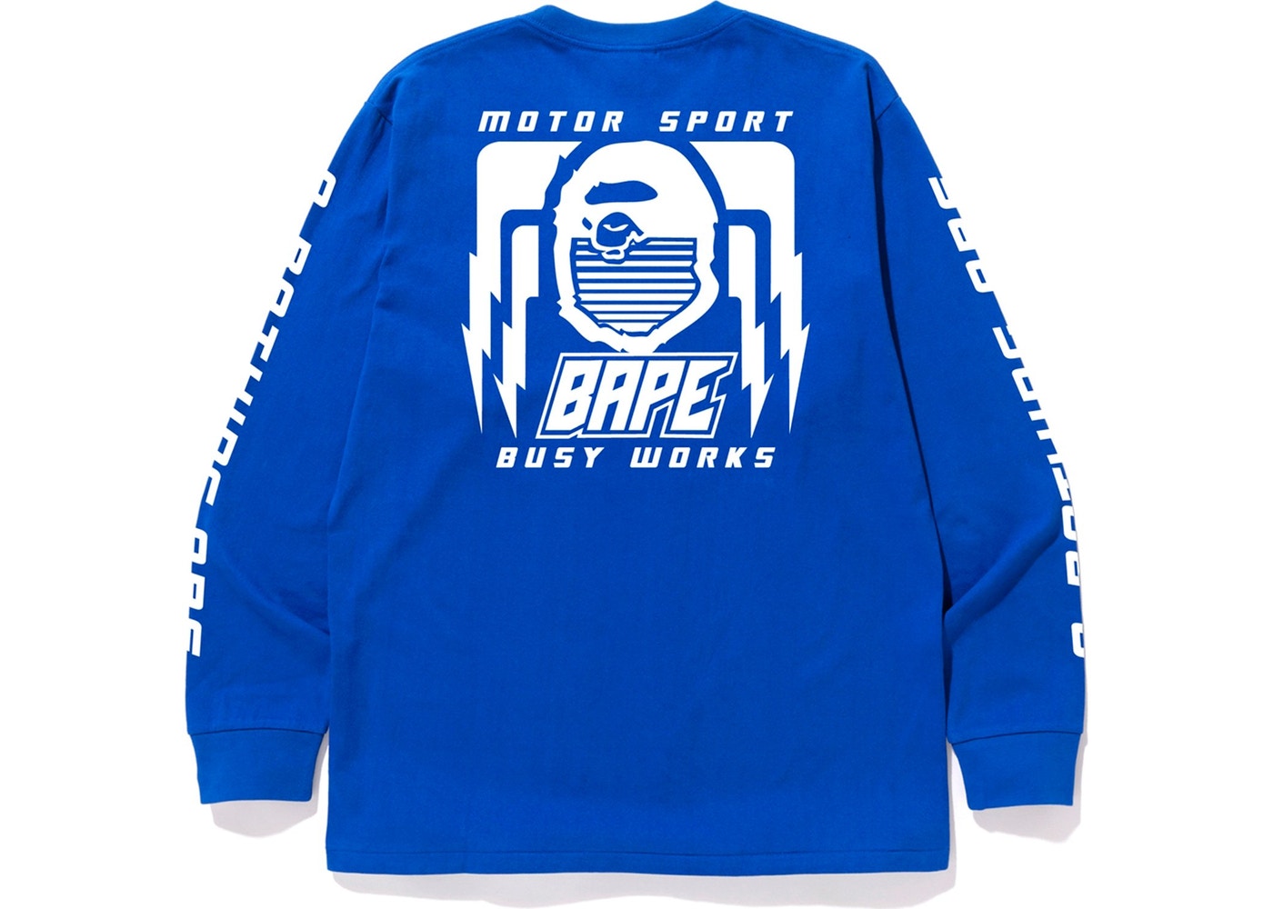BAPE Motor Sport L/S Tee Blue