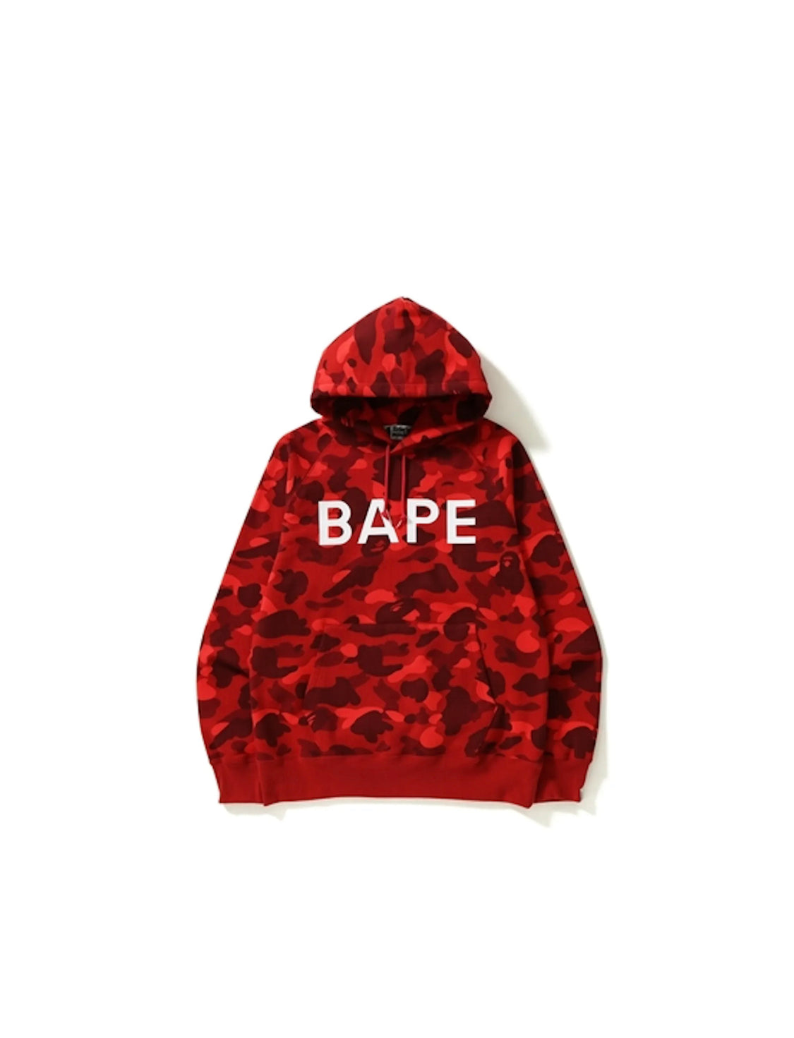BAPE Colour Camo Pullover Hoodie Red