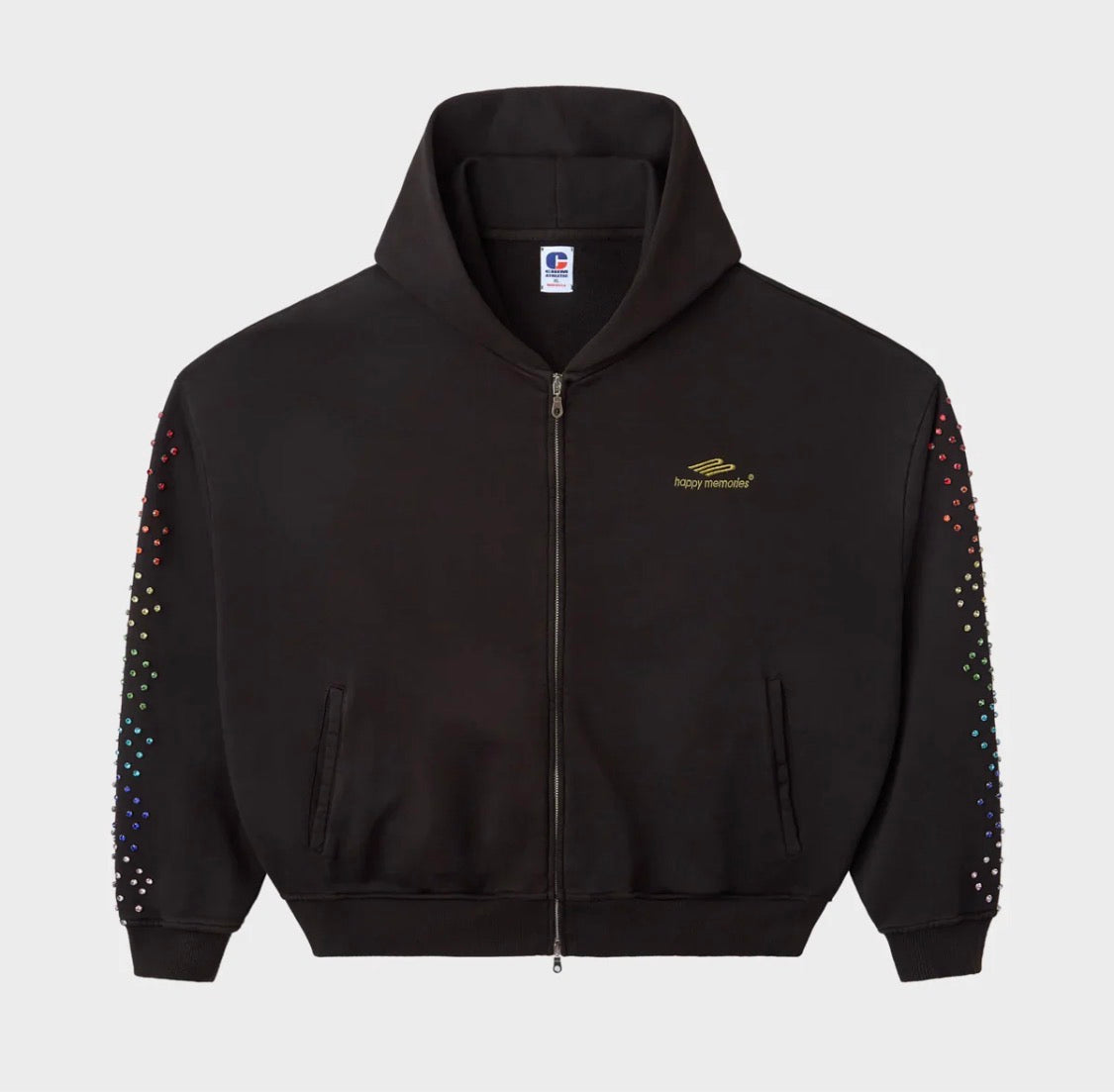 HMDD Crystal Zip-Up Hoodie