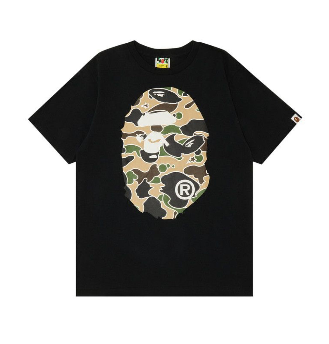 BAPE Sat Camo Big Head Ape Head Tee