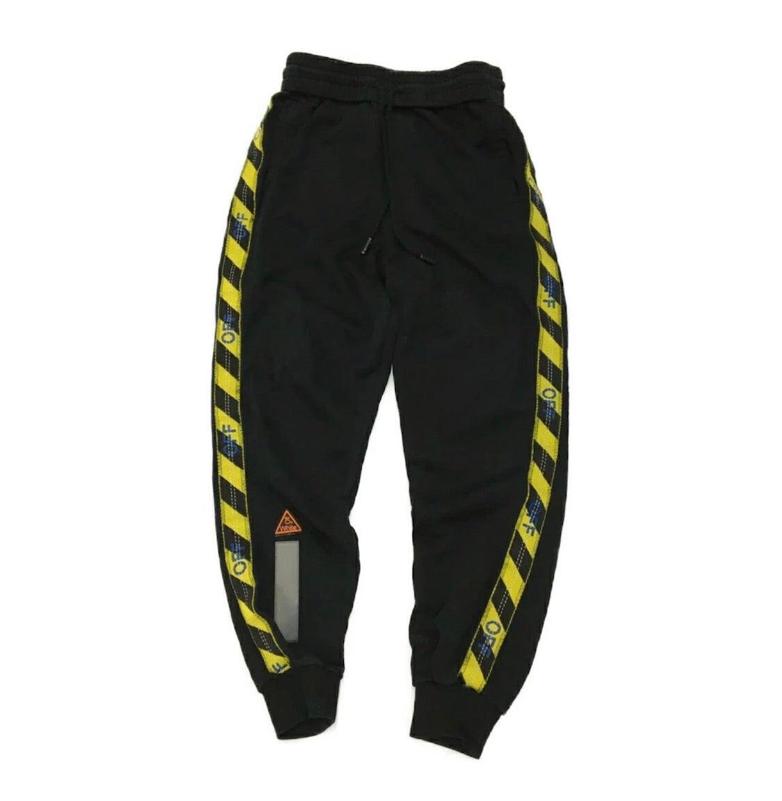 Off-White Yellow Caution Tape Joggers