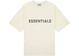 Fear of God Essentials Boxy T-Shirt Applique Logo Butter Cream
