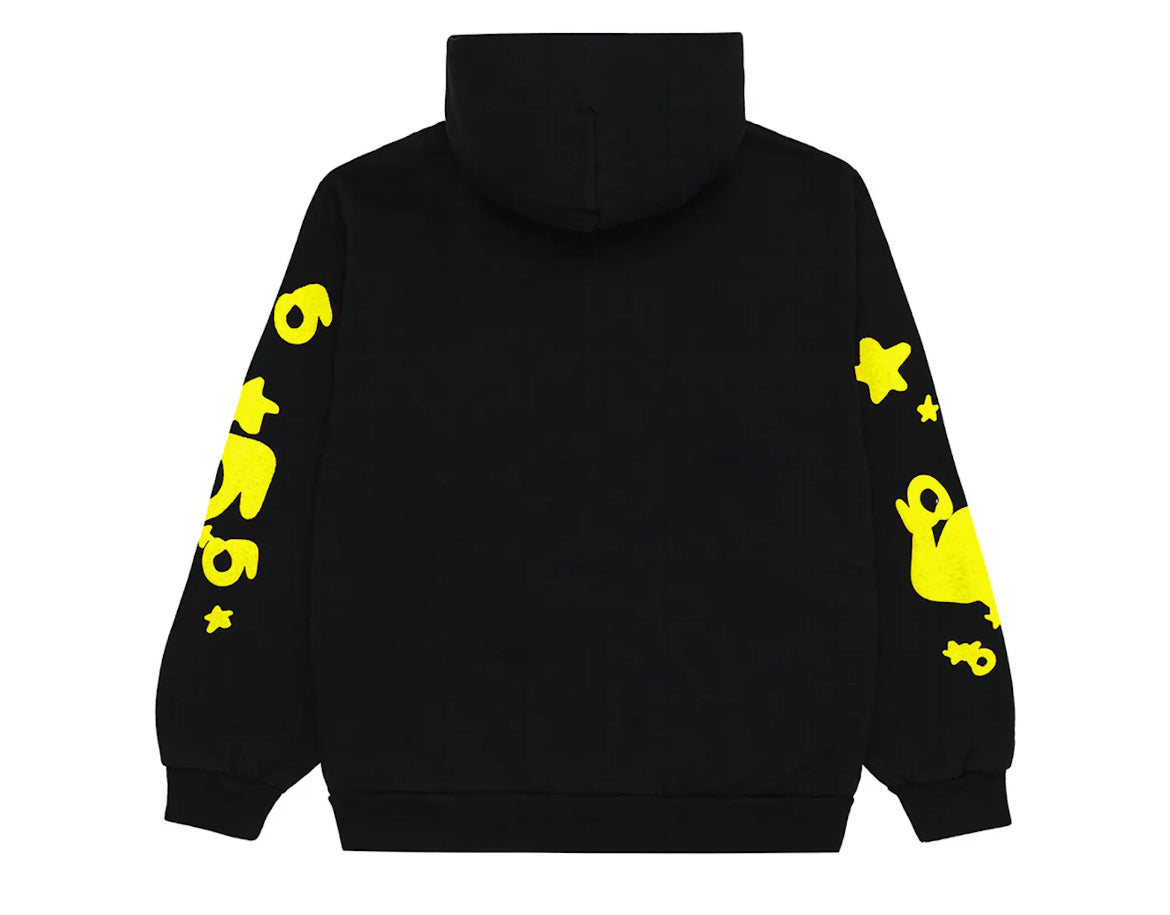 Sp5der Beluga Hoodie Onyx/Yellow