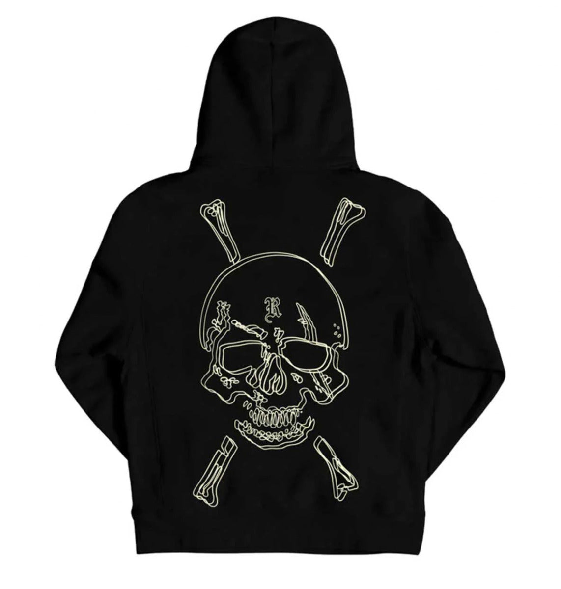 Revenge Crossbones Hoodie Black
