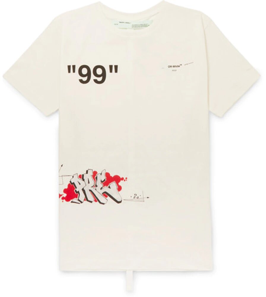 OFF-WHITE Dondi White Print T-shirt Mutlicolor