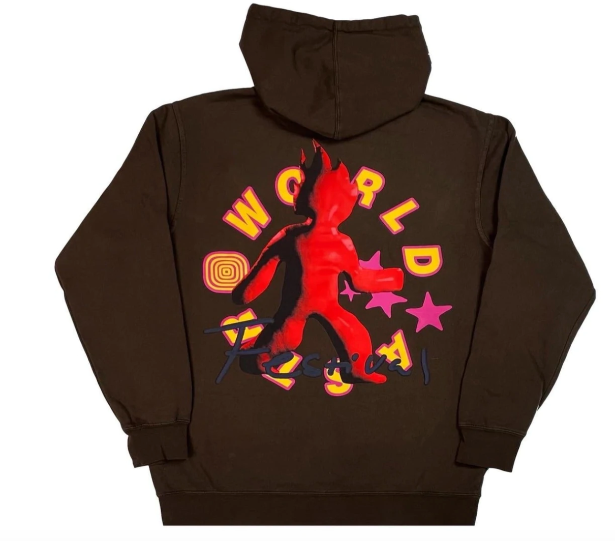Astroworld Festival 2021 Flame Brown Hoodie