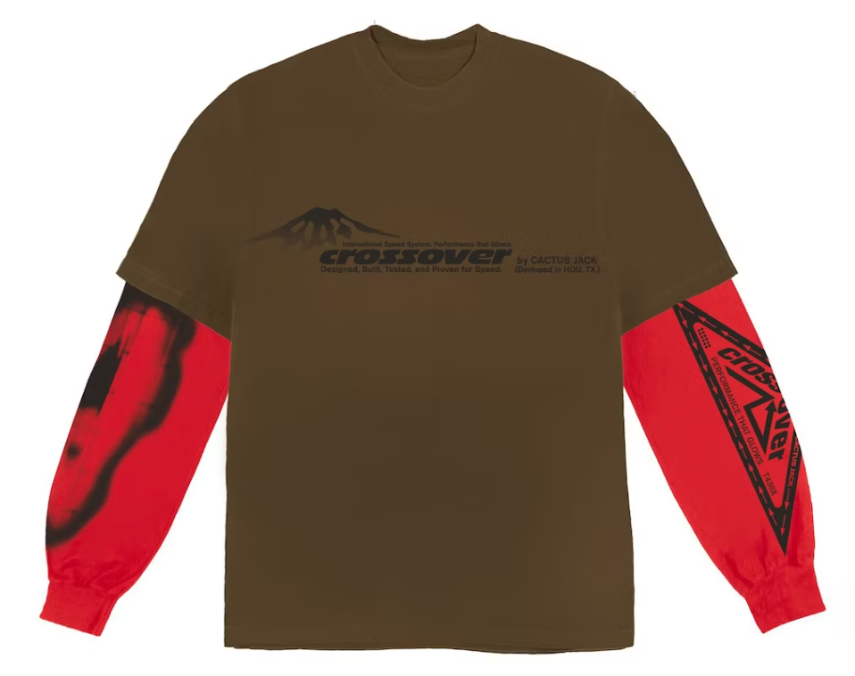 Travis Scott Cactus Jack Crossover Longsleeve Tee Brown
