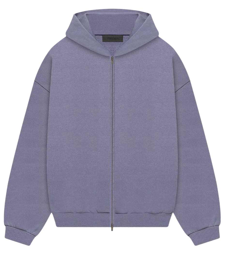 Fear of God Essentials Heavy Fleece Full Zip Hoodie 'Lavender'