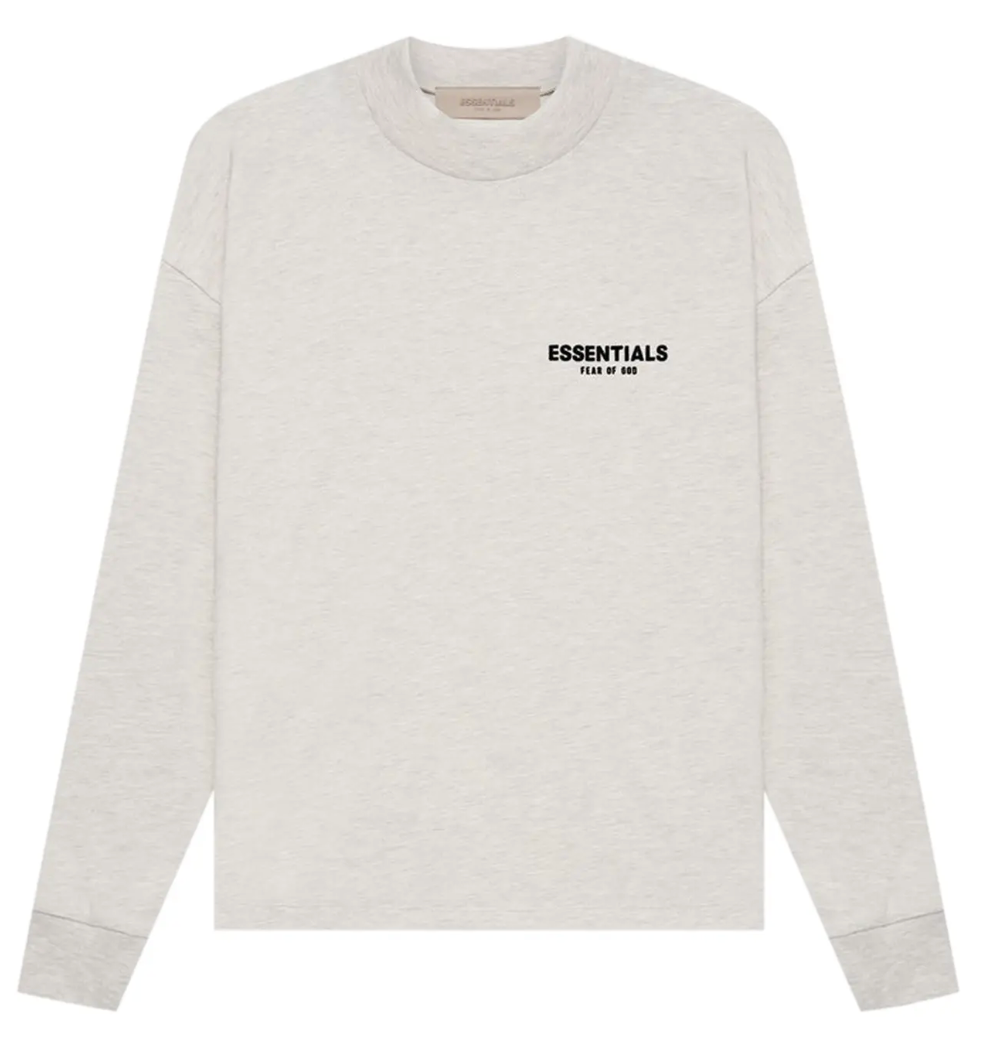 Fear of God Essentials Long-Sleeve Tee 'Light Oatmeal'