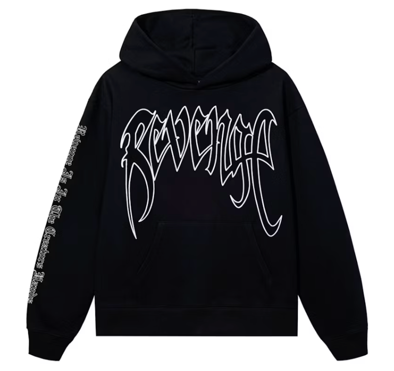 Revenge XXXTentacion Kill Outline Hoodie Black/White