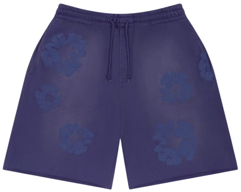 Denim Tears Mono Cotton Wreath shorts Washed Blue