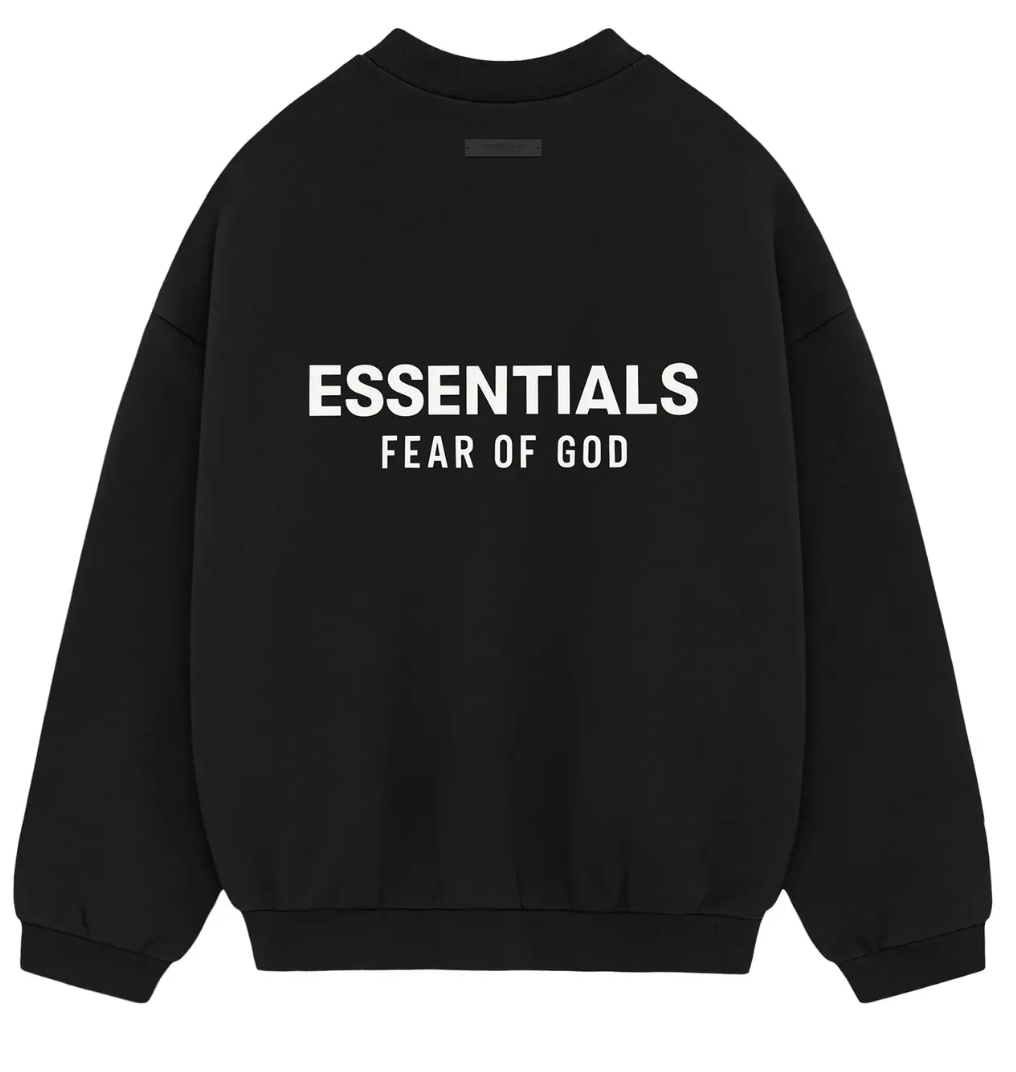 Fear of God Essentials Fleece Crewneck II 'Black'