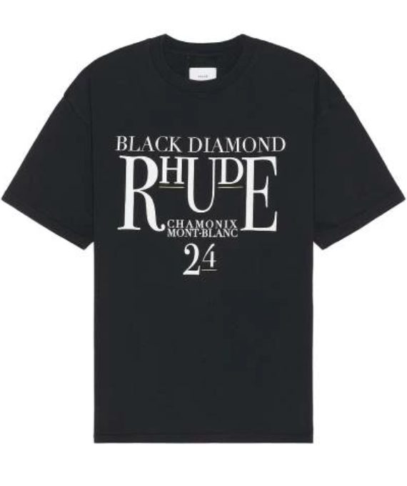 Rhude black diamond tee