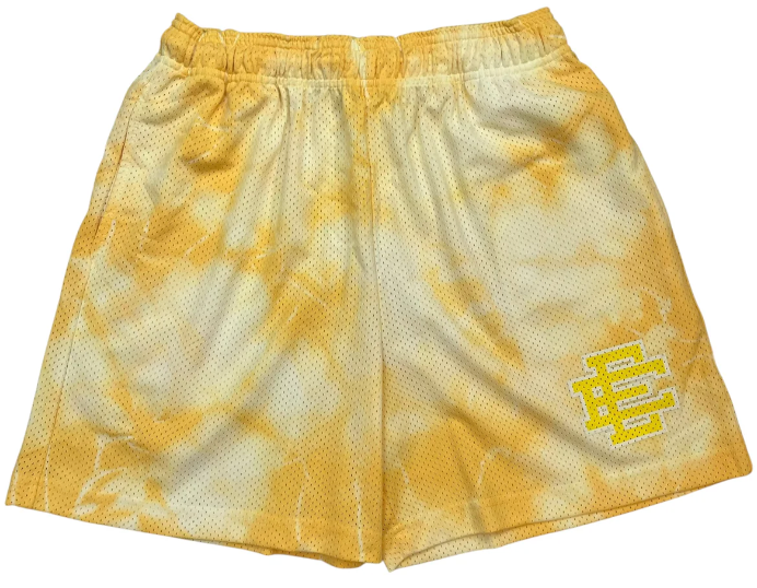 Eric Emanuel Tie Dye Shorts Yellow