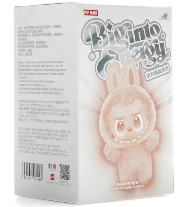 Pop Mart Labubu The Monsters Big into Energy Series Vinyl Plush Pendant Single Blind Box