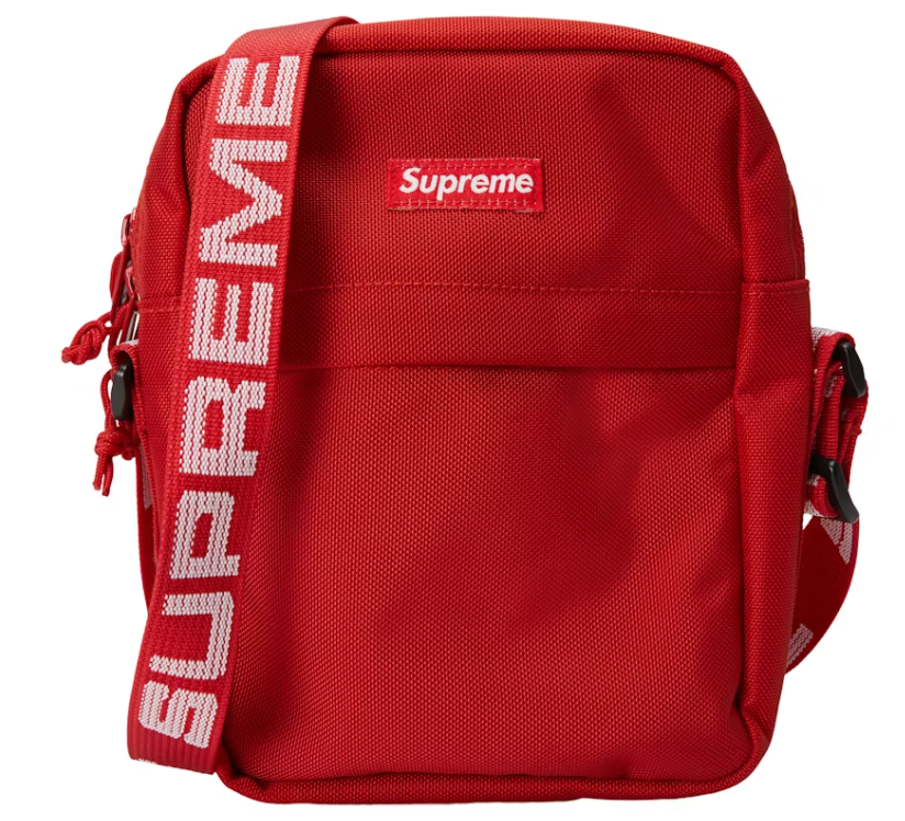 Red Supreme Shoulder Sidebag