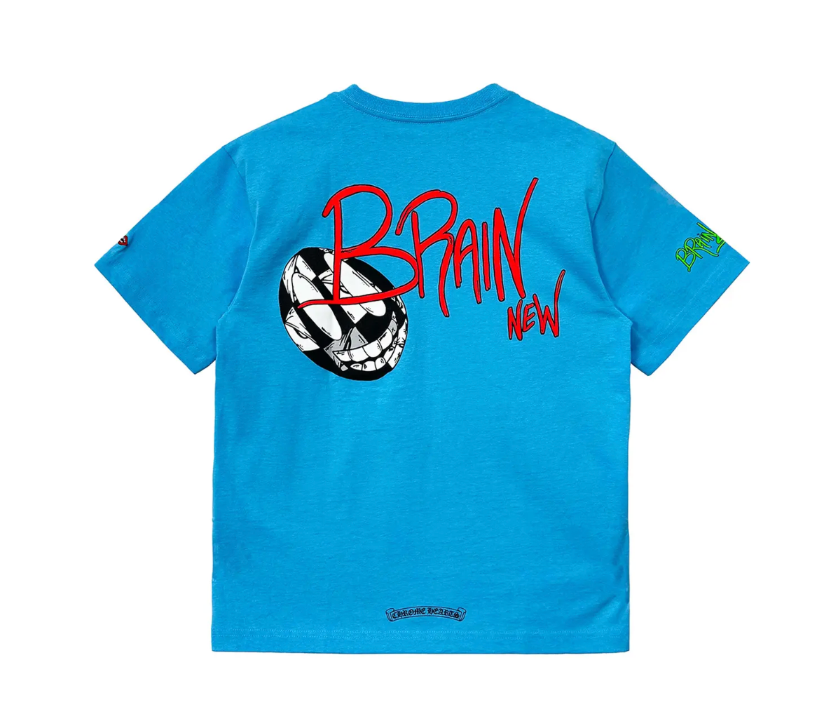 Chrome Hearts Matty Boy Blue Brain New Short Sleeve Tee