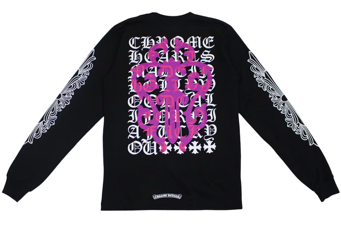 Chrome Hearts Eye Chart Dagger Longsleeve T-shirt
