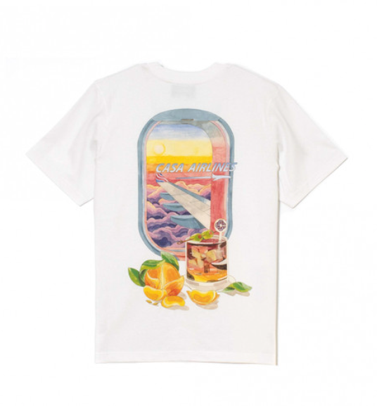 Casablanca T-Shirt 'Panoramique' White