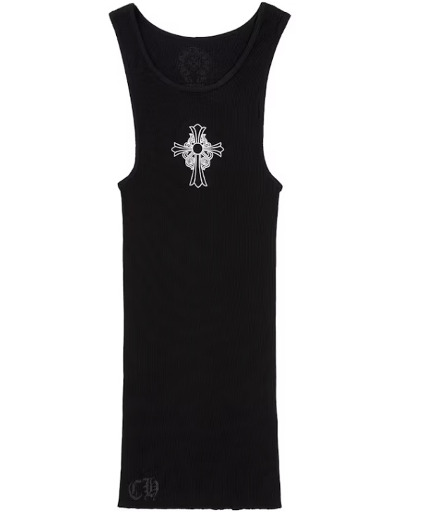 Chrome Hearts Hairy Cross Rib Tank Black