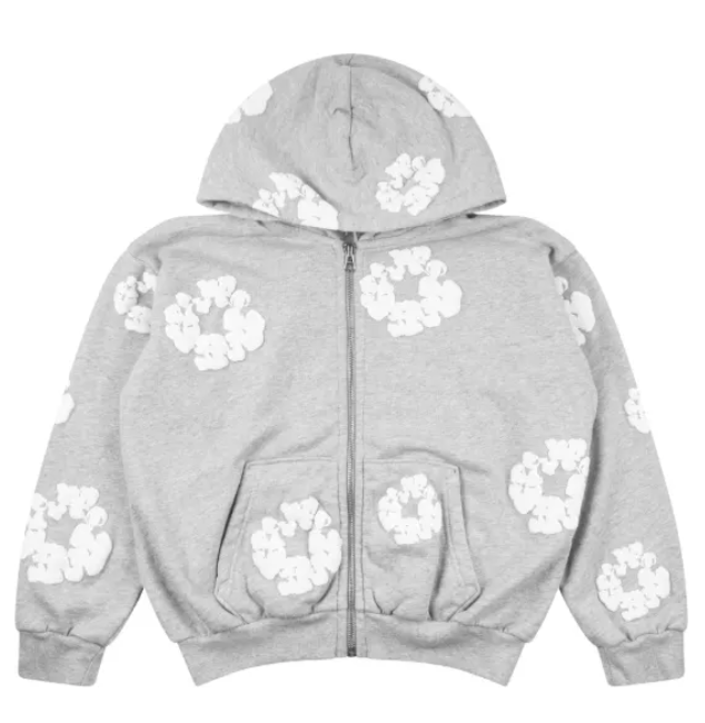 Denim Tears Cotton zip-up Grey