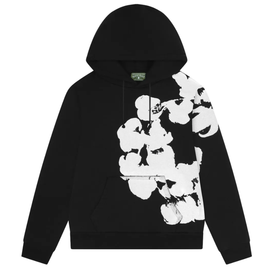 Denim Tears Big Cotton Wreath hoodie Black