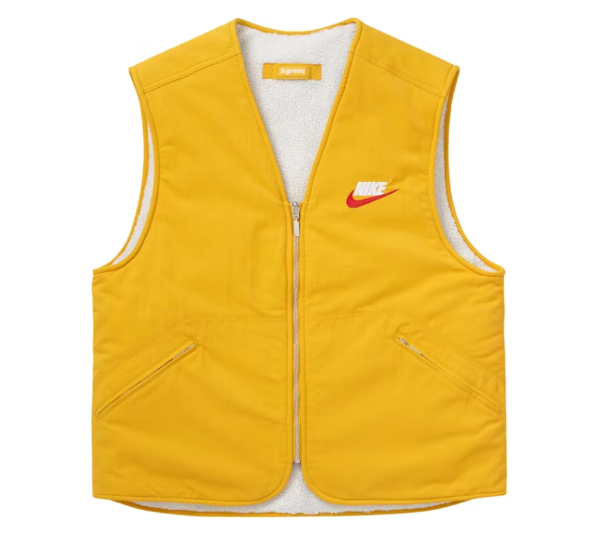 Supreme Nike Reversible Nylon Sherpa Vest