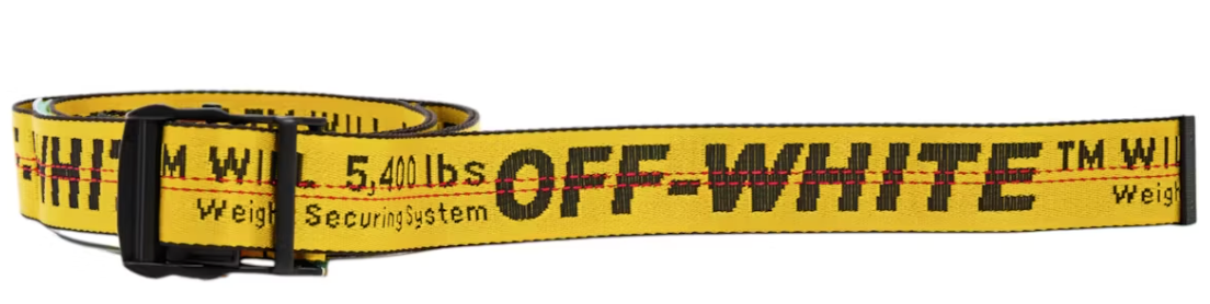 OFF-WHITE Industrial Belt Yellow/Black