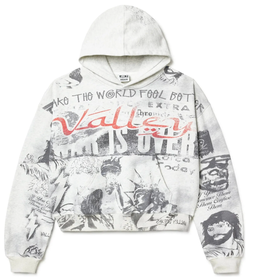 Vale Forever Mural Pullover Hoodie White