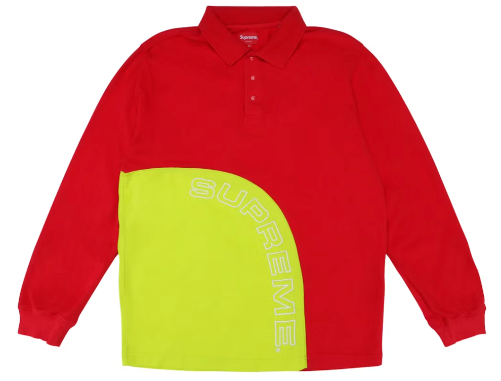 Supreme Corner Arc L/S Polo Red