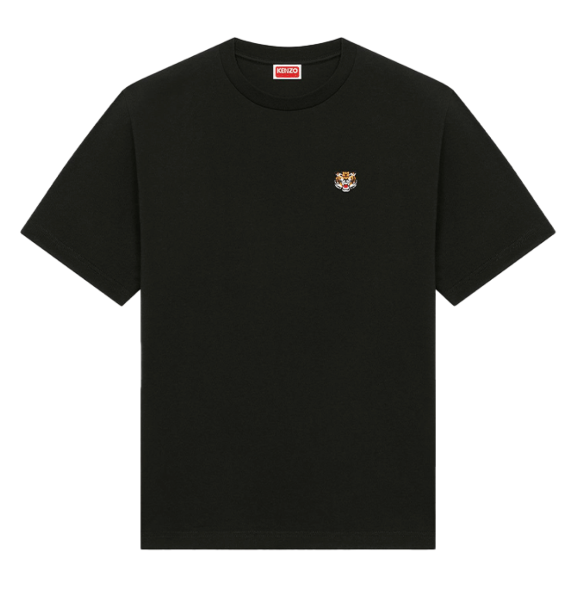 Kenzo Lucky Tiger Embroidered Tee Black