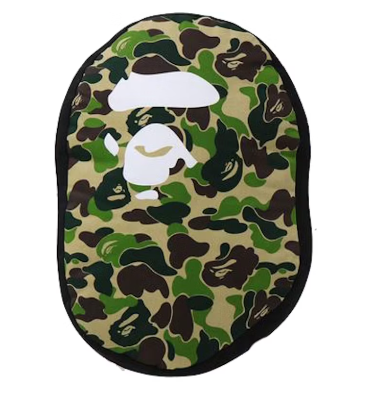 BAPE ABC Camo Ape Head Cushion Green