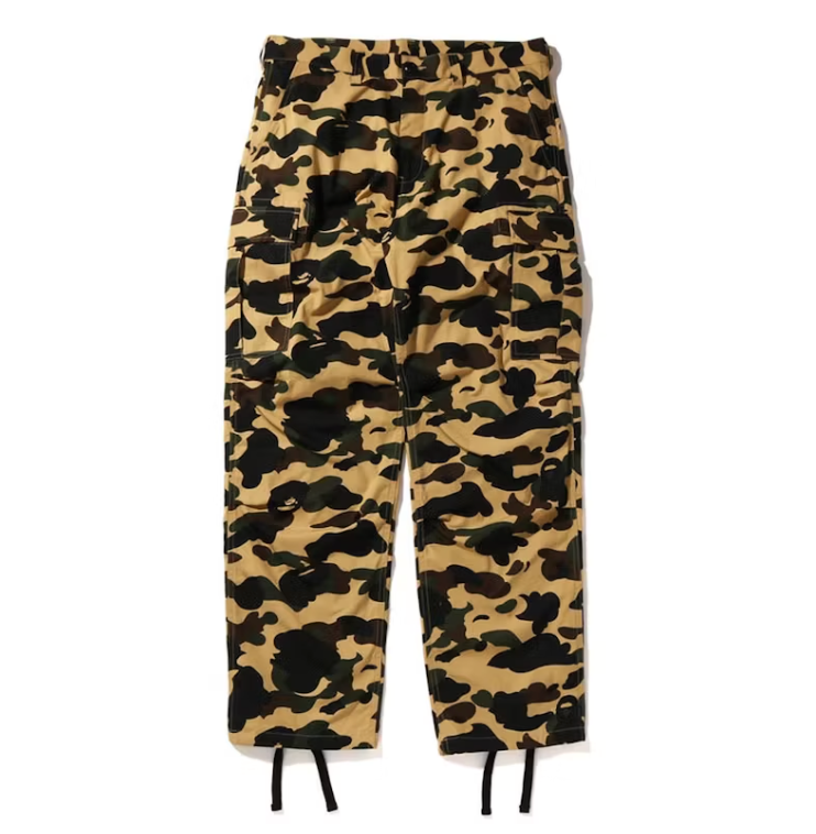 BAPE 1st Camo Cargo Pants (SS22) Yellow