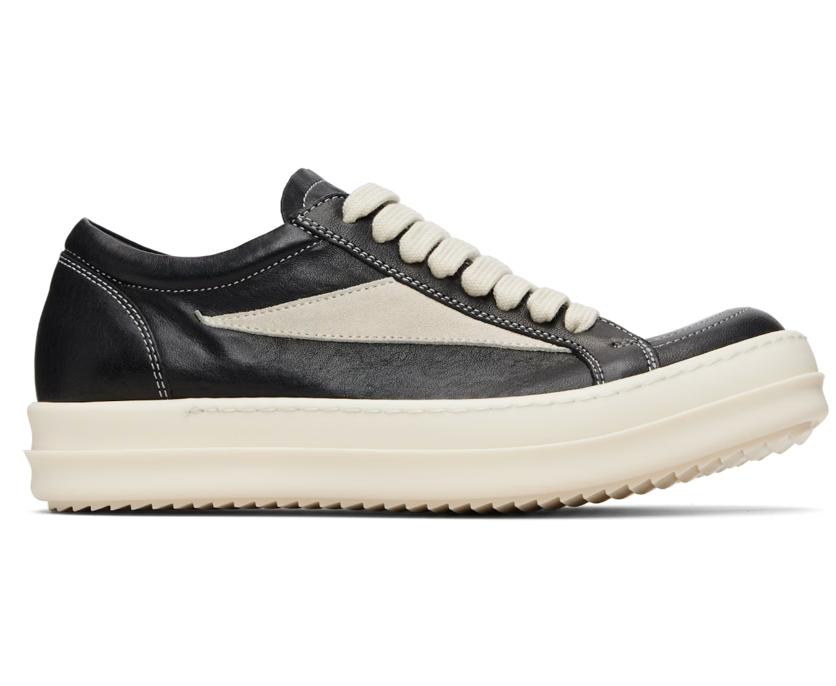 Rick Owens Vintage Low Sneakers Black Milk