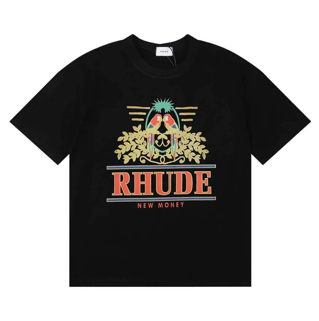 Rhude New Money Parrot Black T-Shirt