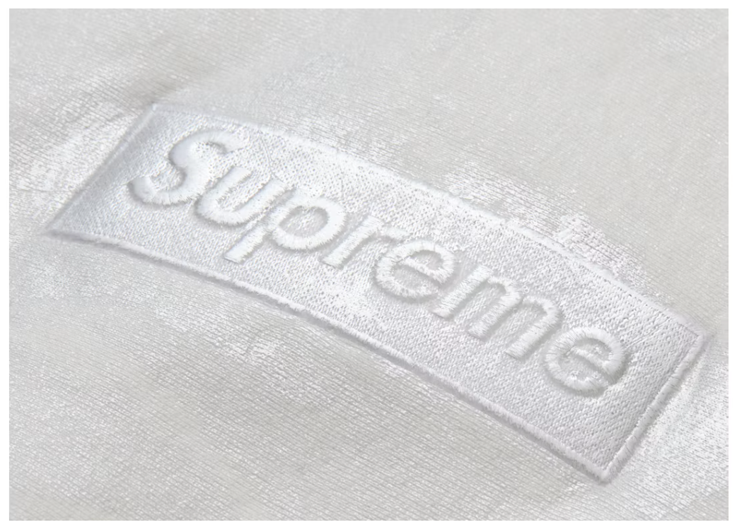 Supreme MM6 Maison Margiela Foil Box Logo Hooded Sweatshirt White