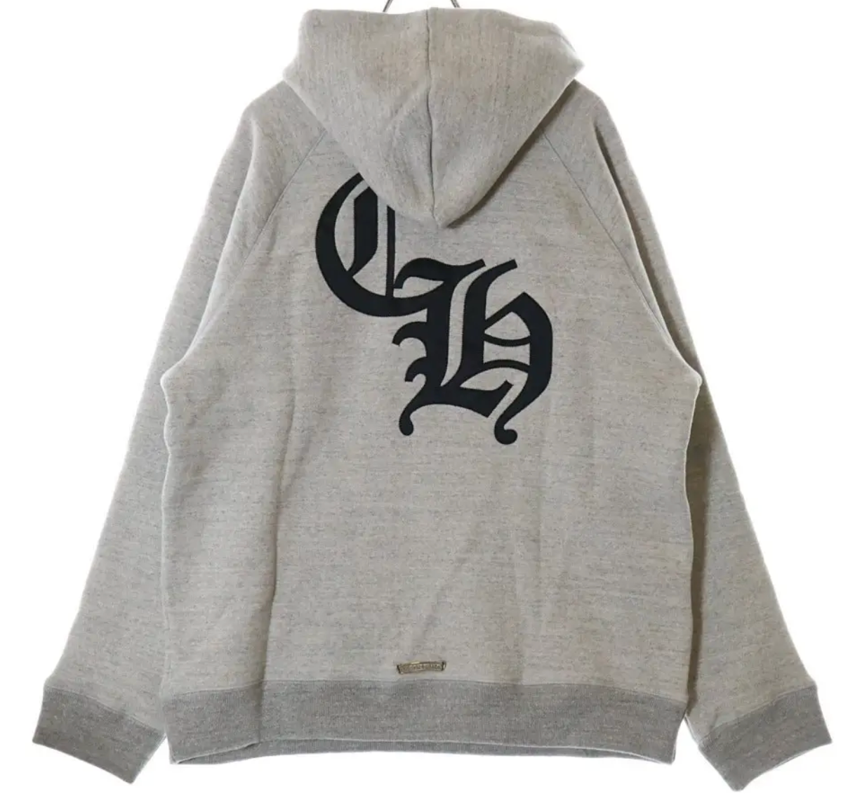 Chrome Hearts Grey Cemetery Cross Hoodie