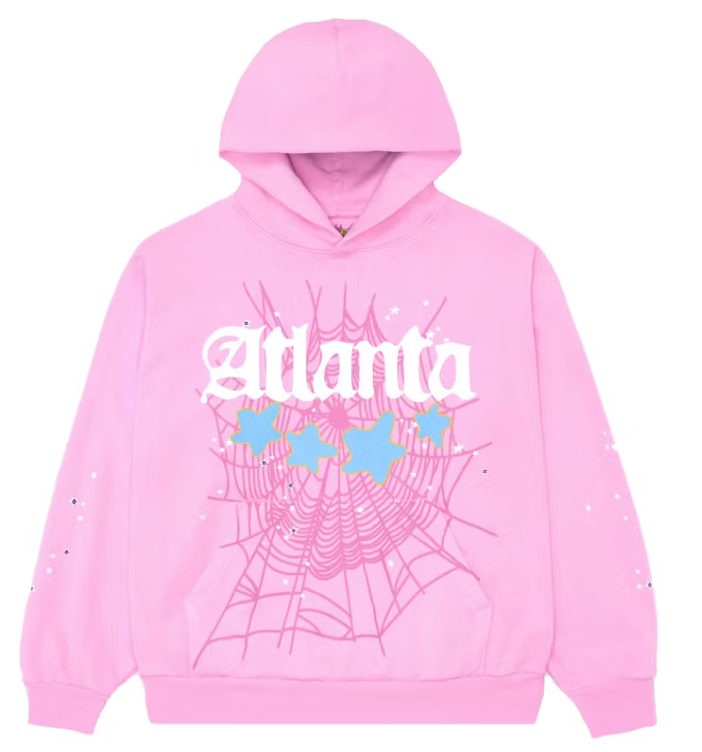 Sp5der Atlanta Hoodie Pink
