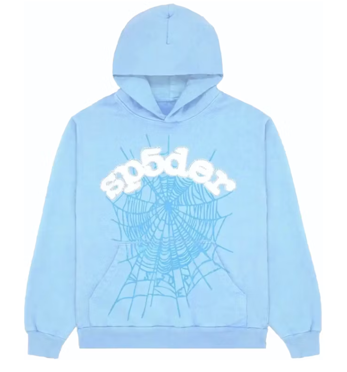 Sp5der Web Hoodie Sky Blue