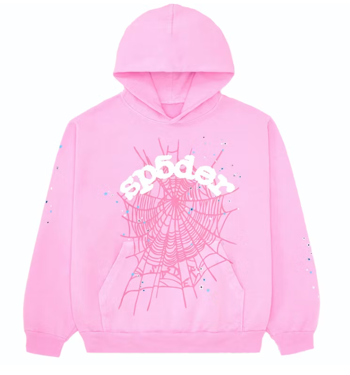 Sp5der OG Web Hoodie Pink