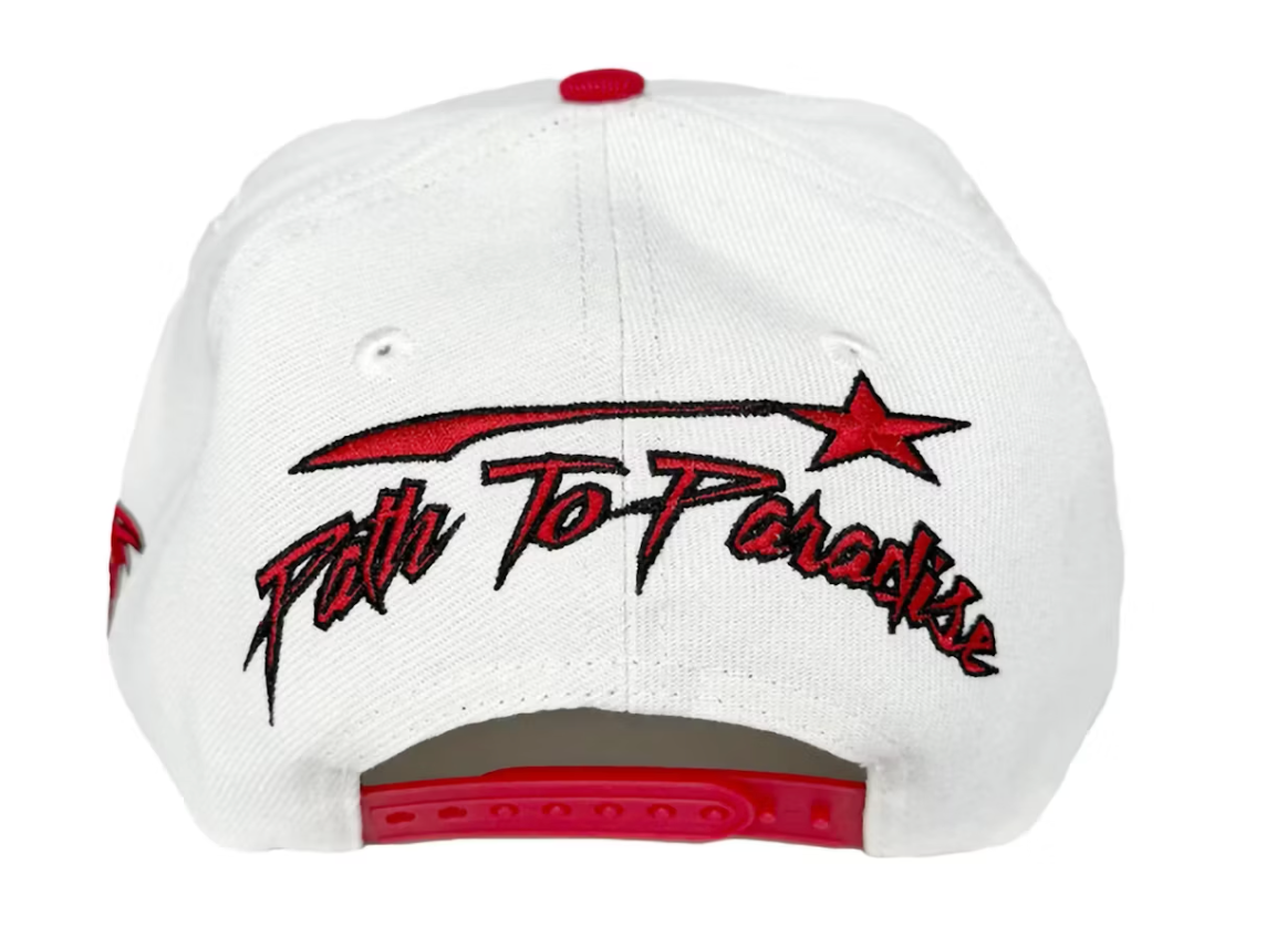 Hellstar Shark Teeth Snapback Off White/Red